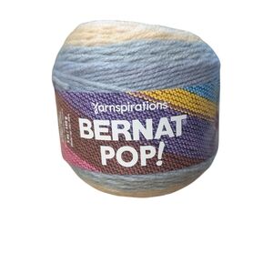 New Bernat Yarn Blanket Yarnspirations Foggy Notion 280 Yards 100% Acrylic Blue